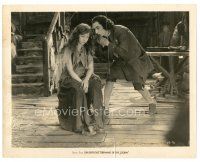 2s669 ORPHANS OF THE STORM 8x10 still '21 D.W. Griffith classic, man whispers to sad Dorothy Gish!