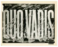 2s712 QUO VADIS 8x10 still '51 cool artwork of the movie title in flames!