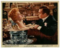 2s028 PRINCE & THE SHOWGIRL color 8x10 still #12 '57 Laurence Olivier & Marilyn Monroe by champagne