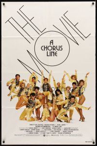 2w196 CHORUS LINE 1sh '85 Michael Douglas, photo of Broadway chorus group by Patrick Demarchelier!