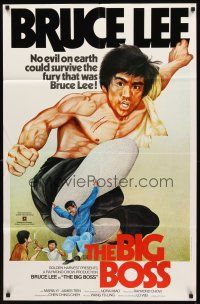 2w004 FISTS OF FURY Hong Kong R80s Bruce Lee, cool kung fu action artwork, The Big Boss!