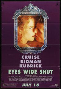 2w345 EYES WIDE SHUT advance 1sh '99 Stanley Kubrick, romantic c/u of Tom Cruise & Nicole Kidman!