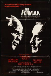 2w388 FORMULA 1sh '80 Marlon Brando, George C. Scott, directed by John G. Avildsen!