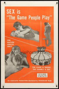 2w422 GAME PEOPLE PLAY 1sh '67 Mitch McGuire, Anne Lind, SEX is the game!