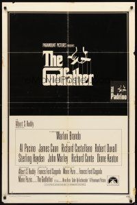 2w433 GODFATHER int'l 1sh '72 Marlon Brando & Al Pacino in Francis Ford Coppola crime classic!