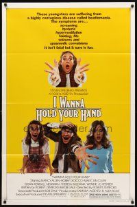 2w521 I WANNA HOLD YOUR HAND 1sh '78 Robert Zemeckis, Nancy Allen, Beatlemania!