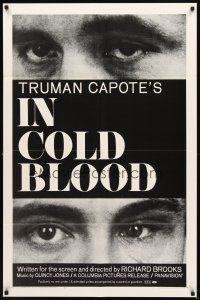 2w529 IN COLD BLOOD 1sh '67 Richard Brooks directed, Robert Blake, from Truman Capote novel!