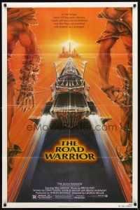 2w634 MAD MAX 2: THE ROAD WARRIOR 1sh '82 Mel Gibson returns as Mad Max, art by Commander!