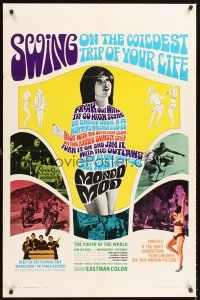 2w659 MONDO MOD 1sh '67 teen hippie mod youth surfing drugs documentary