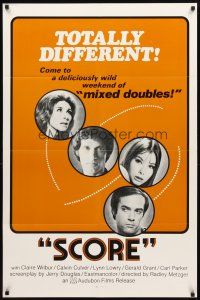 2w785 SCORE 1sh '72 directed by Radley Metzger, a weekend of sexy mixed doubles!