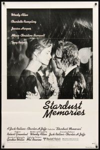2w834 STARDUST MEMORIES style C 1sh '80 directed by Woody Allen, Charlotte Rampling!