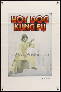 2w986 WRITING KUNG FU 1sh '86 wild image from martial arts action, Hot Dog Kung Fu!