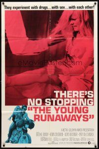 2w996 YOUNG RUNAWAYS 1sh '68 they experiment with drugs & sex with each other!