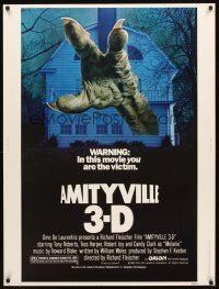2x331 AMITYVILLE 3D 30x40 '83 cool 3-D image of huge monster hand reaching from house!