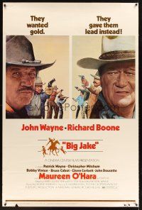2x153 BIG JAKE 40x60 '71 Richard Boone wanted gold but John Wayne gave him lead instead!