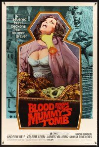 2x157 BLOOD FROM THE MUMMY'S TOMB 40x60 '72 AIP, art of sexy women & severed hand!