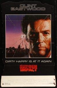 2x048 SUDDEN IMPACT standee '83 Clint Eastwood is at it again as Dirty Harry, great image!