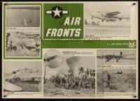 2x231 AIR FRONTS 29x40 WWII war poster '45 cool images of vintage warbirds!