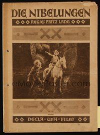 3a242 DIE NIBELUNGEN German program '24 Siegfried & Kriemhilde, Fritz Lang!