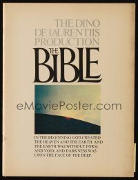 3a450 BIBLE program book '67 La Bibbia, John Huston as Noah, Stephen Boyd as Nimrod,Gardner as Sarah