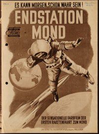 3a241 DESTINATION MOON German program '50 Robert A. Heinlein, cool different sci-fi images!