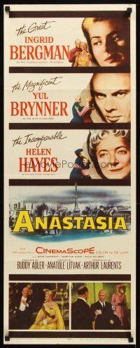 2y271 ANASTASIA insert '56 great close ups of Ingrid Bergman, Yul Brynner, Helen Hayes!