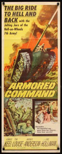 2y280 ARMORED COMMAND insert '61 big ride to Hell & back with the jolting Joes of the 7th Army!