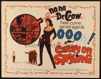 2z396 CARRY ON SPYING 1/2sh '64 sexy English spy spoof, here come seceret agents 000!