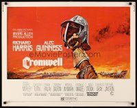 2z424 CROMWELL 1/2sh '70 Richard Harris, Alec Guinness, cool art of helmet by Brian Bysouth!
