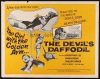 2z443 DEVIL'S DAFFODIL 1/2sh '67 Edgar Wallace, shatters the world of dope, dolls & death dealers!