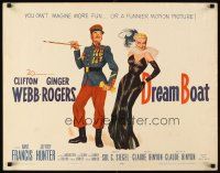2z450 DREAM BOAT 1/2sh '52 sexy Ginger Rogers, professor Clifton Webb's co-star in silent movies!