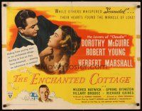 2z464 ENCHANTED COTTAGE 1/2sh '45 Dorothy McGuire & Robert Young live in a fantasy world!