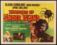 2z521 HORRORS OF SPIDER ISLAND 1/2sh '65 one bite and it turned him into a most hideous monster!