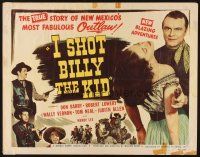 2z532 I SHOT BILLY THE KID 1/2sh '50 Don Red Barry is New Mexico's most fabulous outlaw!