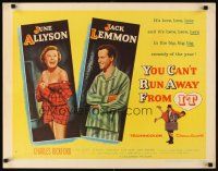 2z793 YOU CAN'T RUN AWAY FROM IT style B 1/2sh '56 Lemmon & Allyson in It Happened One Night remake