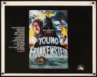 2z795 YOUNG FRANKENSTEIN 1/2sh '74 Mel Brooks, art of Gene Wilder, Peter Boyle & Marty Feldman!