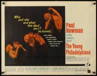 2z796 YOUNG PHILADELPHIANS 1/2sh '59 rich lawyer Paul Newman defends friend from murder charges!