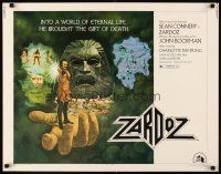 2z800 ZARDOZ 1/2sh '74 fantasy art of Sean Connery, who has seen the future and it doesn't work!