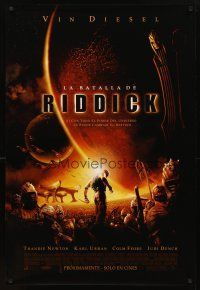 3b106 CHRONICLES OF RIDDICK advance DS Argentinean '04 Vin Diesel, Colm Feore, Thandie Newton!