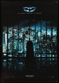3b107 DARK KNIGHT teaser DS Argentinean '08 Christian Bale as Batman looking over city!