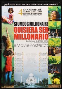 3b118 SLUMDOG MILLIONAIRE DS Argentinean '09 Boyle, winner of Best Picture, Director & Screenplay!