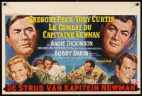 3b370 CAPTAIN NEWMAN, M.D. Belgian '64 art of Gregory Peck, Tony Curtis, Angie Dickinson, Darin!