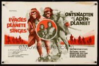 3b384 ESCAPE FROM THE PLANET OF THE APES Belgian '71 different sci-fi art by Ray!