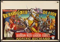 3b404 KING RICHARD & THE CRUSADERS Belgian '57 Rex Harrison, Virginia Mayo, George Sanders!