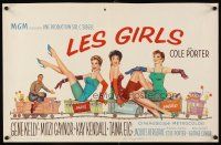 3b412 LES GIRLS Belgian '57 art of Gene Kelly + sexy Mitzi Gaynor, Kay Kendall & Taina Elg