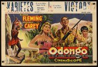 3b431 ODONGO Belgian '56 Rhonda Fleming in an African adventure sweeping from Kenya to Congo!