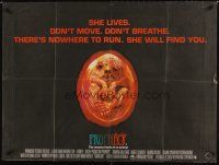 3b542 PROPHECY British quad '79 John Frankenheimer, art of monster in embryo by Paul Lehr!