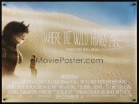 3b563 WHERE THE WILD THINGS ARE advance DS British quad '09 Spike Jonze, monster & little boy!