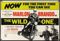 3b565 WILD ONE REPRODUCTION British quad '90s ultimate biker Marlon Brando, Lee Marvin!