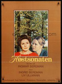 3b582 AUTUMN SONATA Danish '78 Hostsonaten, Ingmar Bergman, Ingrid Bergman & Liv Ullmann!